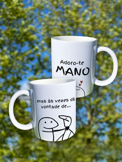 Caneca "Adoro-te mano"