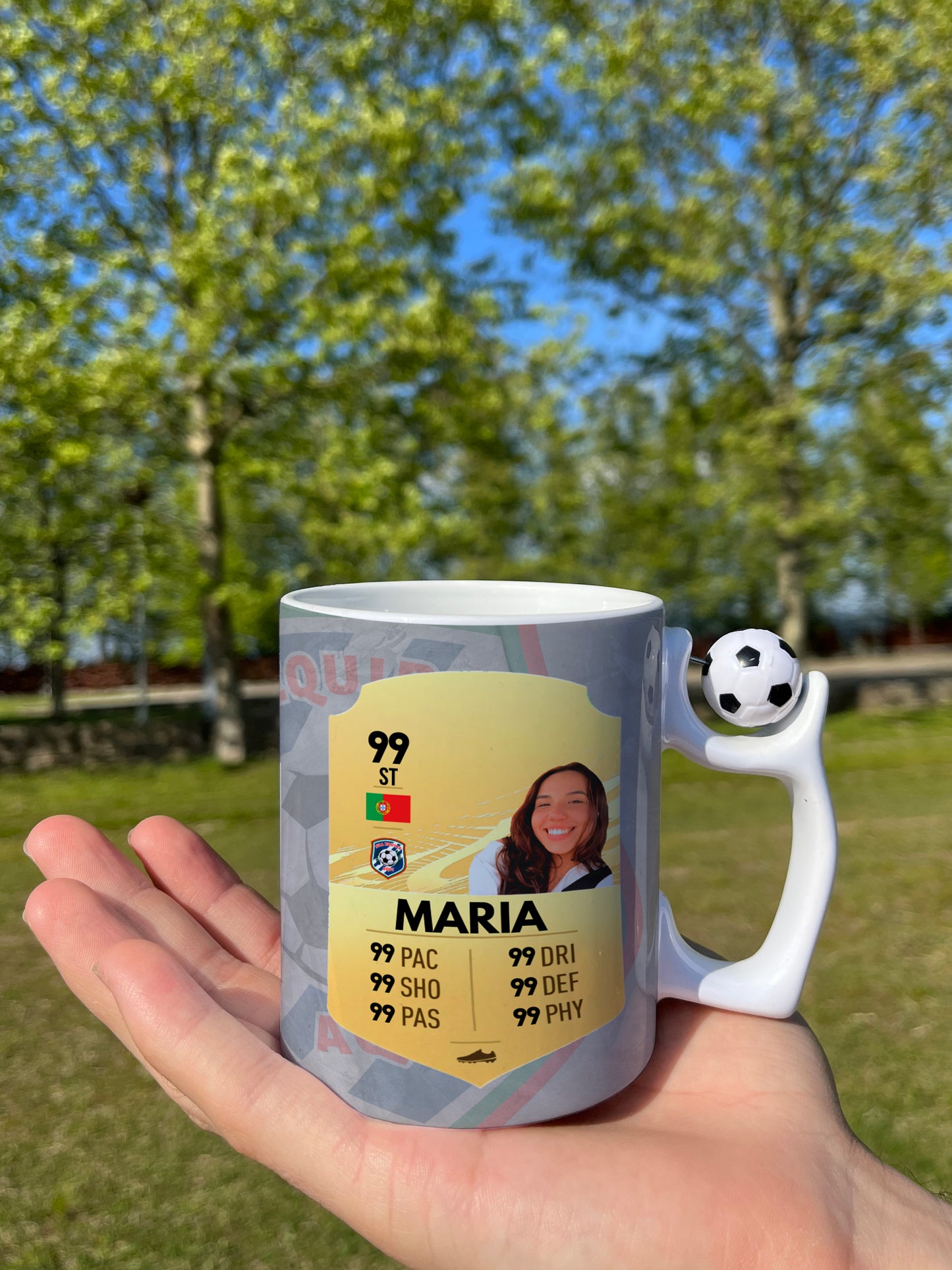 Caneca Personalizada Bola de Futebol - Carta de Fifa