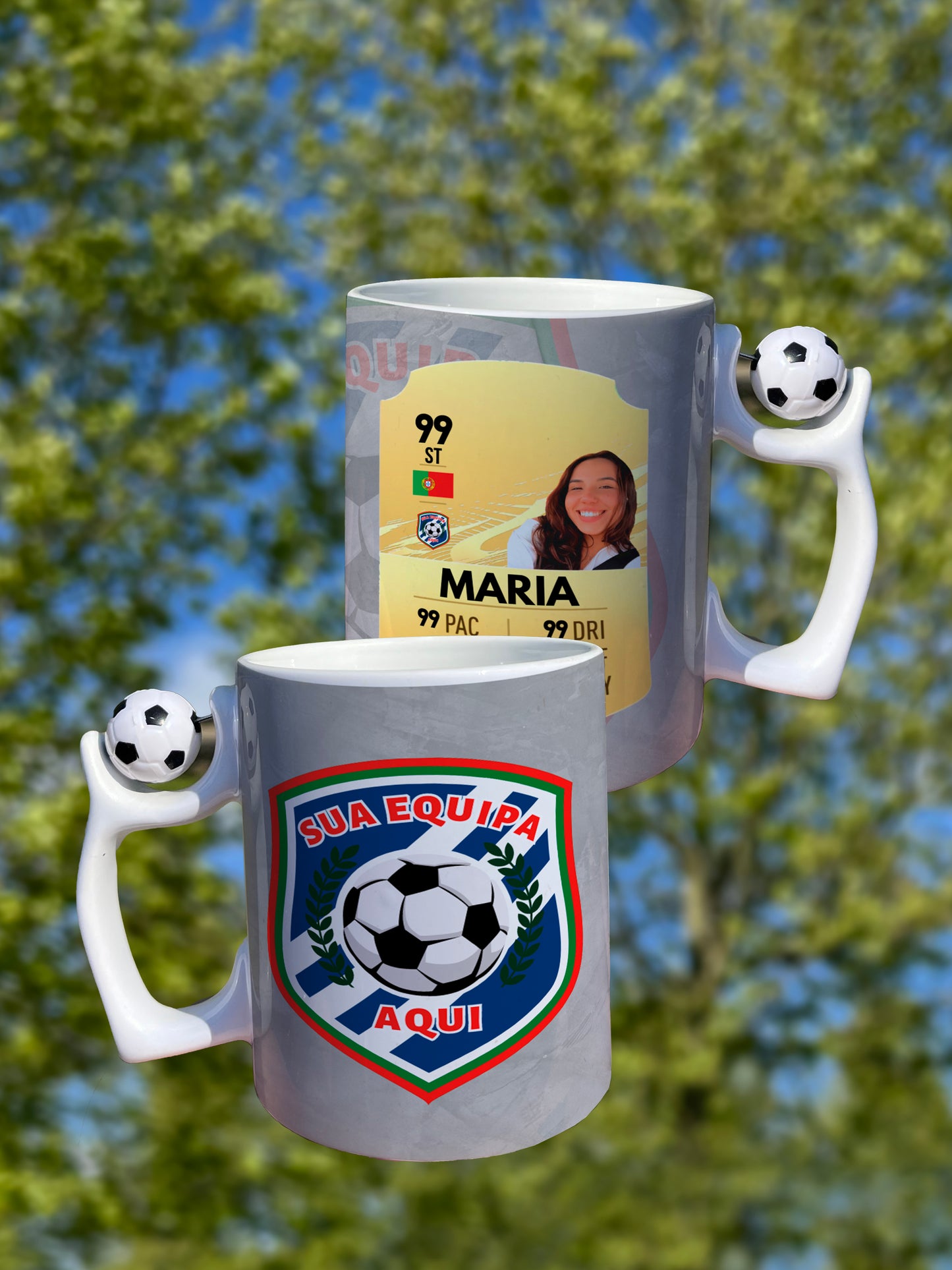 Caneca Personalizada Bola de Futebol - Carta de Fifa