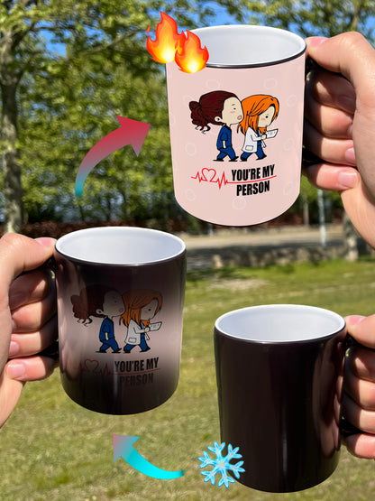 Caneca Mágica Personalizada - You're My Person